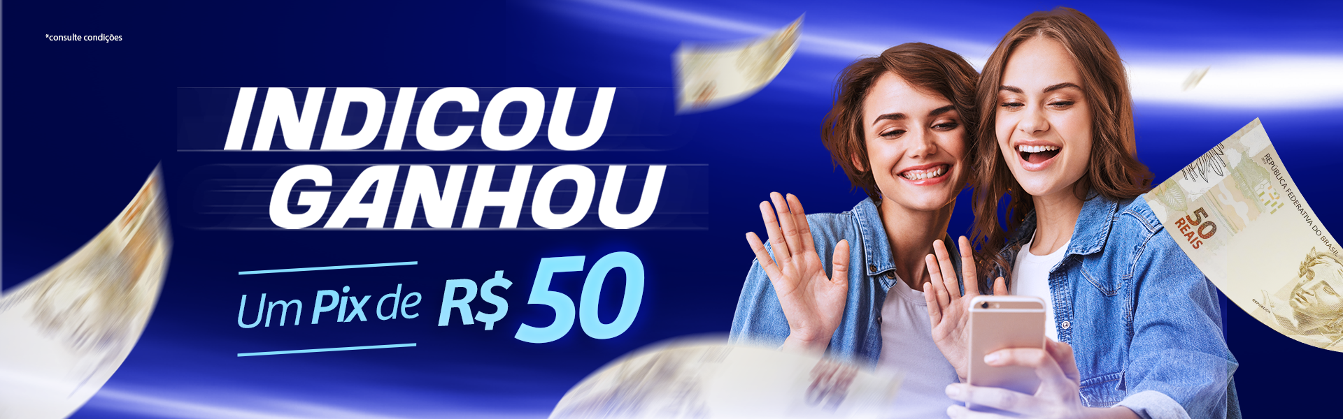 O play na sua diversão é por nossa conta!